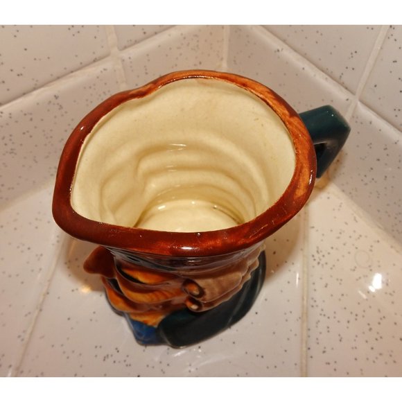 Vintage Colonial Man Ceramic Creamer Mug pitcher toby mug aristocrat antique - Picture 6 of 13